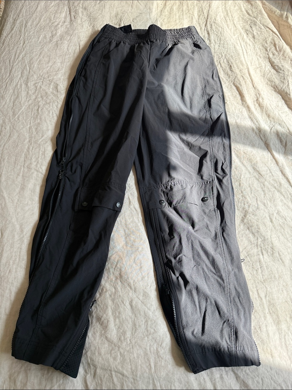 Adidas by Stella McCartney Black Woven Track Pants Sz Smalls 🖤